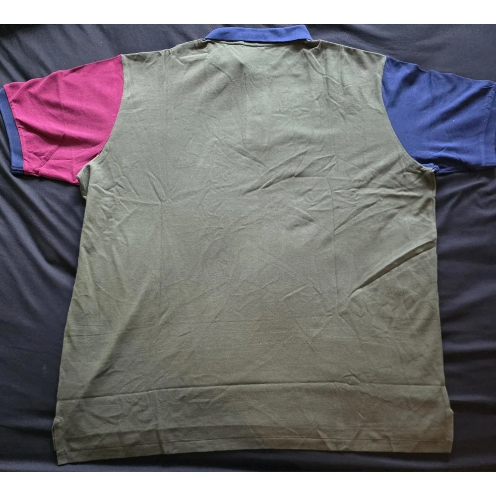 Polo Ralph Lauren Mesh Leather Big Pony Polo Shirt Men's Big & Tall 3XLT NWT